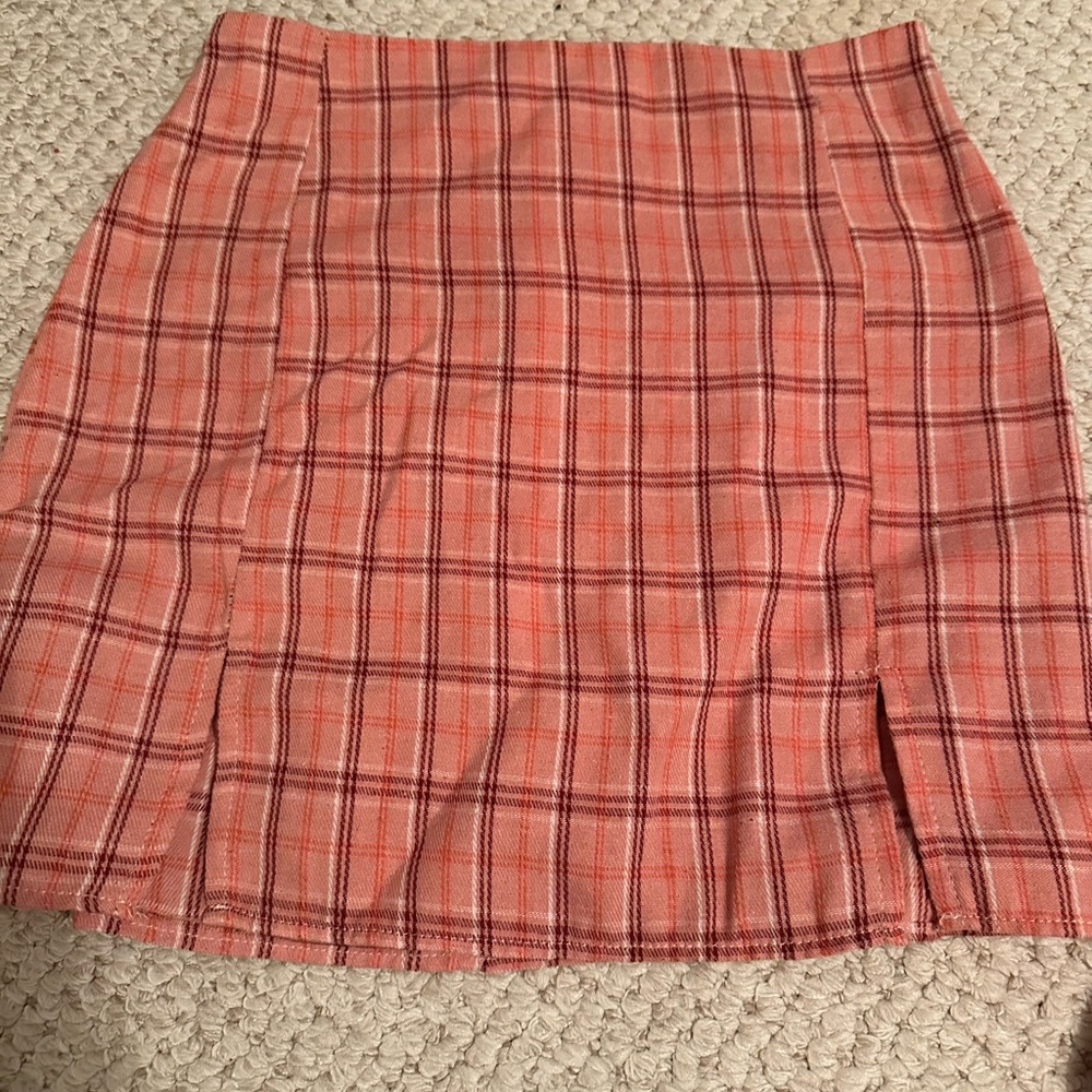 Plaid Pink Skirt